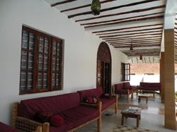 Arabian Nights Hotel - Zanzibar. Guesthouse terrace.